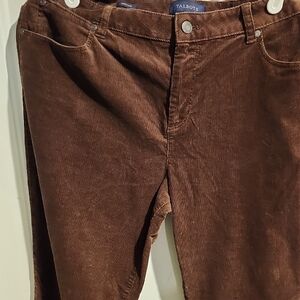 Talbots Rich Brown Corduroy Trousers
